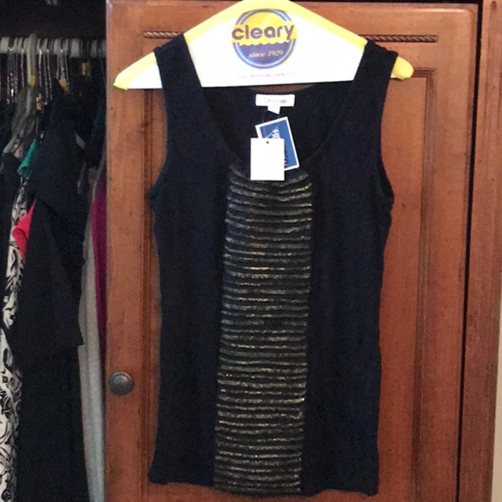 Black tank top